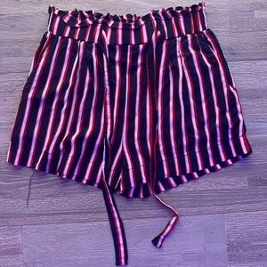 Red, White, and Blue Papaya Tie Shorts